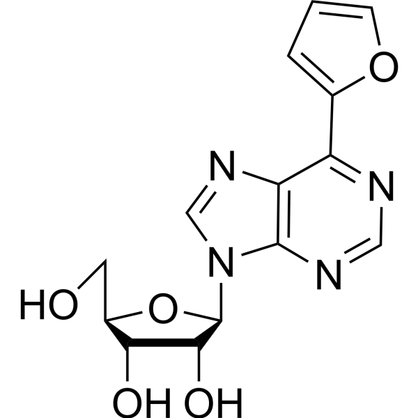 9-(3-Deoxy-3-fluoro-β-D-ribofuranosyl)-6-(furan-2-yl)purine 1612191-89-5